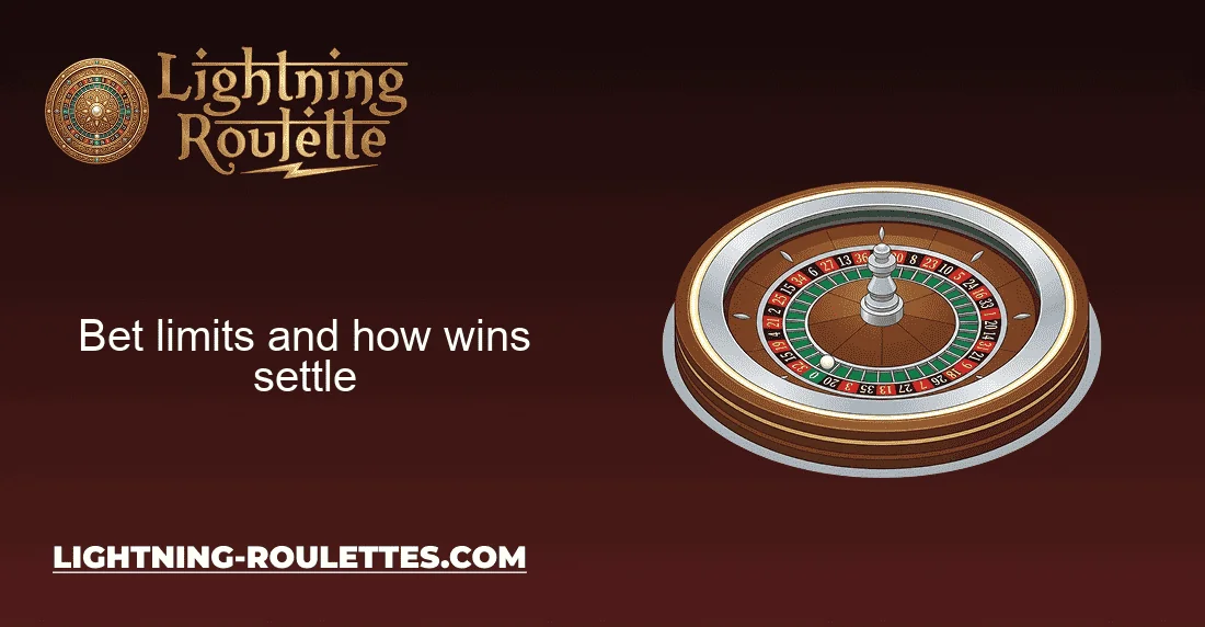 Bet limits and how wins settle
